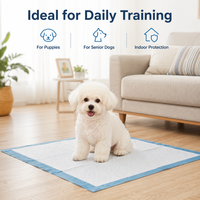 Tapis d'apprentissage jetables pour chiots, haute absorption, séchage rapide, anti-fuites, pour chiens d'intérieur, pour l'apprentissage de la propreté