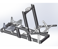 Nouveau Simulateur de Cockpit de Course Pro de Jeu Vidéo, Châssis en Aluminium de Niveau Supérieur pour Simulateur de Conduite