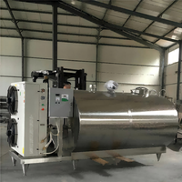 Réservoir de refroidissement automatique en acier inoxydable pour lait, pasteurisateur de lait, réservoir de stockage de lait personnalisé de 1000 à 10000 litres