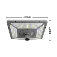 Lampe solaire de jardin LED IP65 DC 500W 800W avec télécommande et détecteur de mouvement pour éclairage extérieur de parcs et routes