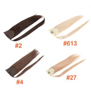 Queue <span class=keywords><strong>de</strong></span> <span class=keywords><strong>cheval</strong></span> brésilienne droite à cordon, extension <span class=keywords><strong>de</strong></span> cheveux humains, clipser, pour <span class=keywords><strong>femme</strong></span>, style queue enveloppante, cheveux Remy vierges, 100g, 12-26 pouces, Ali - Product Image 6