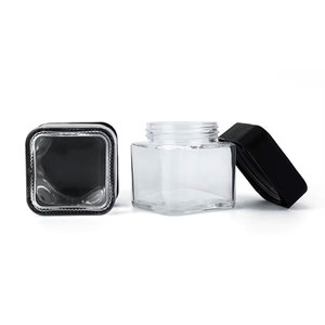 Venta al por Mayor de Frascos de Vidrio Coloridos de 3.5g, 5g y 7g, Frascos de Vidrio Verde Oscuro con Tapa a Prueba de Niños para Dulces y Gomitas - Product Image 3