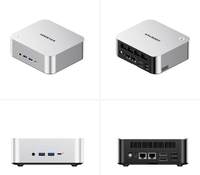 Mini-ordinateur AMD Ryzen 7 H255, Radeon 780M, 12 cœurs, DDR5 5600 MHz, double M.2 NVMe, OCuLink USB4, double LAN 2.5G, Windows 11 Pro