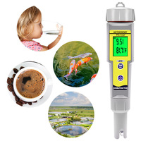 Professionnel Pen Type Ph-mètre Portable PH Testeur De Qualité De L'eau Acidomètre Pour Aquarium Acidimètre D'eau PH Acidité Mètre PH-618