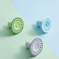 Crépine de Vidange d'Évier et Couvercle de Siphon de Sol Universel Auto-Fermant en PVC, Durable et Anti-Insectes pour Cuisine et Toilettes