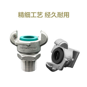 Raccord de tuyauterie de style américain en acier au carbone, acier inoxydable 316, type griffe, forme corne marine, Chicago, galvanisé, NPT - Product Image 4