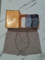 Ensemble de 3 boxers pour homme Seamless Mane, antistatiques, à motif écossais (Spandex/Polyamide)