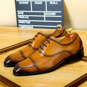 Zapatos de cuero para hombre, zapatos de fiesta de charol, zapatos hechos a mano de alta gama, zapatos clásicos de cuero para hombre - Product Image 3
