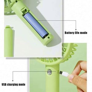 Mini ventilateur portable USB rechargeable longue durée avec support et logo personnalisé – Cadeau promotionnel pour étudiants - Product Image 4