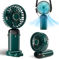 Mini-ventilateur portable pliable avec cordon et support mignon en forme de pieds pour les stylistes de cils et les retouches de maquillage