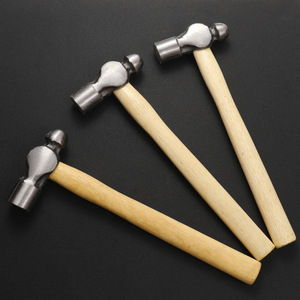 High Quality 8 OZ Steel Ball Peen <strong>Hammer</strong> with Wood Handle and Contoured Grip-OEM Customizable DIY Industrial Nail <strong>Hammer</strong> - Product Image 4