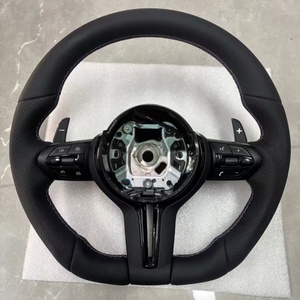 レザーカーステアリングホイールBMW F30 F10 F15 F20 F22 F25 F32 M3 M5 E46 E60 E70 E90 E91 - Product Image 2