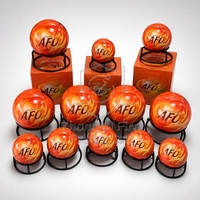 ZHONGSU Boule d'extinction d'incendie automatique de 1,3 kg certifiée BSI EN3-7, poudre sèche compacte ABC pour maison, appartement, condo