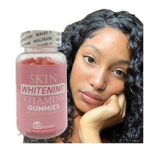 Özel etiket yoğun beyazlatma Gummies diyet takviyesi Anti-Aging zenginleştirici <span class=keywords><strong>C</strong></span> vitamini siyah cilt güzellik kapsülleri için - Product Image 2