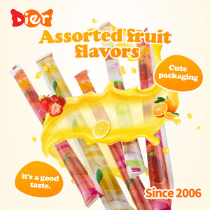 Doces por atacado personalizado private label Assorted colorido longo doce fruta sabor gelo pop geléia vara doces doce tira OEM/ODM - Product Image 4