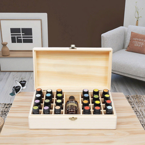 25-Ngăn hình chữ nhật bằng gỗ tinh dầu lưu trữ Hộp sơn mài kỹ thuật 5kg Tải công suất cho thực phẩm & nhà bếp tổ chức - Product Image 5