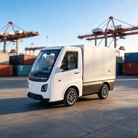 Mini-camion électrique polyvalent Runhorse EEC L7e au lithium, conduite à gauche, autonomie 201-300 km, moteur 50 kW, polyvalent et fermé