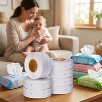 Fournisseurs d'étiquettes adhésives transparentes en vinyle PP blanc, refermables, pour lingettes humides, avec adhésif amovible, à décoller et à refermer