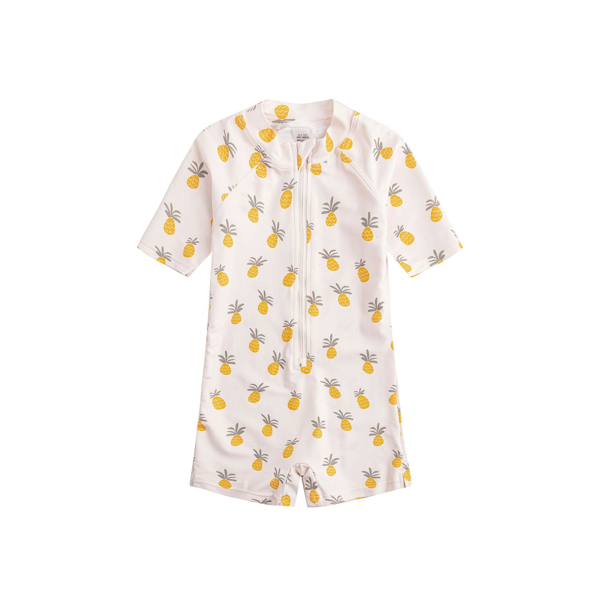 Maillot de bain une pièce ananas - bonnet de bain assorti