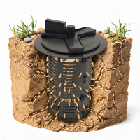Piège à taupes et à gophers résistant et continu, protection des plantes, entretien des pelouses, protection de la cour, station d'appât sûre pour termites dans la cour