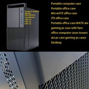 เคสคอมพิวเตอร์ <span class=keywords><strong>Antec</strong></span> Pyramid Mid Tower สำหรับ PC แบบ Matx พร้อมพัดลม เคสคอมพิวเตอร์ตั้งโต๊ะที่รองรับเมนบอร์ด ATX ทำจากโลหะแผ่น - Product Image 5