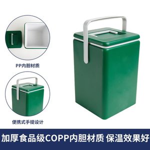 Portable 8L Green Cooler Box For Outdoor Beverage Storage And Transport - Product Image 2