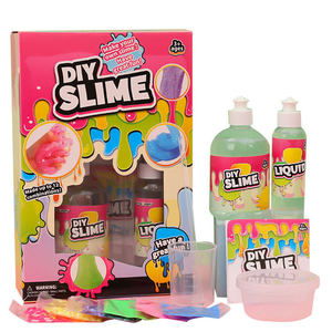 Wholesale Custom Kids DIY <strong>Slime</strong> Toys <strong>Set</strong> Boys Girls Cheap Price Educational Fluffy <strong>Slime</strong> DIY Kit Supplies Custom Package Logo - Product Image 1