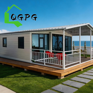Casa Contenedor Portátil Prefabricada Plegable de 20, 30 y 40 pies, Expandible, de 2, 3 y 4 Dormitorios, Casa Móvil Tipo Villa con Terraza - Product Image 1
