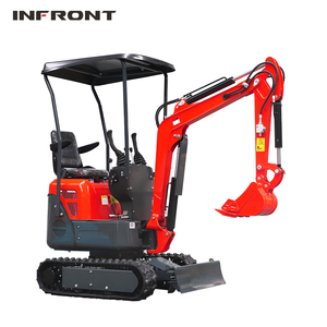 Ücretsiz kargo INFRONT Mini ekskavatör EPA motor ku3.5 Ton paletli mikro kazıcı 1 Ton 2 Ton çiftlik satılık küçük ekskavatör - Product Image 2