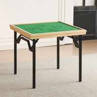 Table de jeu pliante carrée en gros, portable, pour la maison, pour Mahjong et cartes, design stable et pliable, idéale pour le poker et les jeux de société