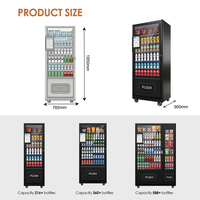 Máquina Expendedora Combinada Comercial para Snacks y Bebidas Frías con Pantalla Táctil y Sistema de Pago