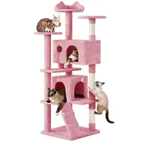 Vente directe usine : Grande tour griffoir design pour chat, arbre à chat et maisonnette