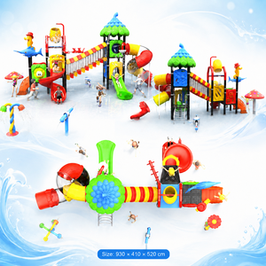 Équipement de terrain de jeu aquatique pour enfants en plein air, toboggan à jets d'eau, <span class=keywords><strong>parc</strong></span> aquatique commercial pour les centres aquatiques - Product Image 4