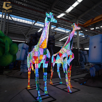 SGL14 Thema Zoo Park Laterne Dekoration Event Festival Geometrisches Prisma Giraffe Tier laterne Fabrik