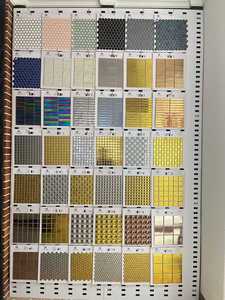 Precio al por Mayor de Mosaicos de Vidrio Iridiscente Verde Agua, Blanco y Azul para Piscinas - Product Image 5