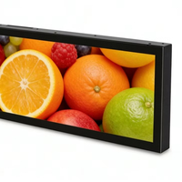 Écran tactile LCD étiré de 28,6 pouces, direct usine, pour affichage extérieur, bord de tablette d'ascenseur, distributeur automatique de détail, panneau d'arrêt de bus