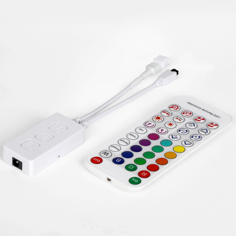 SP611E LED RGB Pixel Controller Bluetooth Music Synchronous DC 5V 42V Addressable Strip Controller 3Key Button IR Remote Control