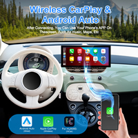 NaviHua Système Multimédia de Navigation GPS Automobile Amélioré avec Carplay, Écran Stéréo, Moniteur LCD, Tableau de Bord, Compteur de Vitesse pour Fiat 500 2007-2024