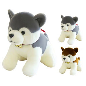 Çocuklar hediyeler 35-45cm sevimli peluş oyuncak <span class=keywords><strong>Husky</strong></span> köpek küçük çan uyku çocuk yumuşak peluş doldurulmuş hayvan oyuncak - Product Image 6