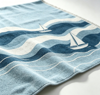 Custom High-quality 100% Cotton Printed Absorbent Quick-dry Eco-friendly Multi-function Luxury Sand Free Turkish Beach Towel