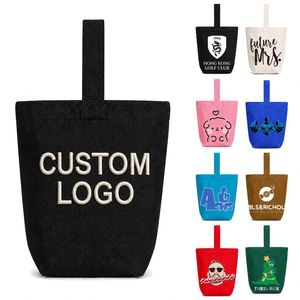 Sacs fourre-tout en toile personnalisés OEM/ODM, broderie, transfert thermique, sac seau en toile réutilisable pour femmes, pour la promotion de la marque, les événements et les cadeaux promotionnels - Product Image 1