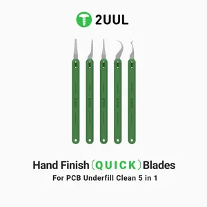 2UUL DA22 5 PC/Set Outil à main Lame de finition pour carte mère de téléphone portable Puce IC Disque dur Enlèvement de colle Coupe Grattage Couteau Ensembles - Product Image 3