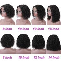 Perruque courte en dentelle frontale avec boucles pixie, cheveux humains vierges 10A, vague d'eau profonde, pré-épilée, de Uniky Wholesale Vendors