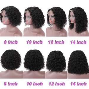 วิกผมหยิกสั้นบ๊อบลูกไม้ด้านหน้าสำหรับ10A - Product Image 5