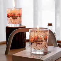 Bougies Parfumées d'Aromathérapie de Luxe JY en Gros, Emballage Personnalisé, Bougies Décoratives en Cire sans Flamme avec Fleur pour Cadeaux