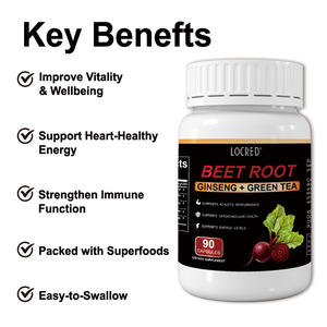 Kapsul Ekstrak Bit Organik untuk Kesehatan Jantung, Pil Bit dengan Lada Hitam, Antioksidan, Pendukung Imunitas, Kapsul Bit - Product Image 6