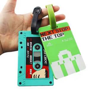 Etiqueta de equipaje de silicona suave 3D con logotipo personalizado, etiqueta de bolsa de goma, etiqueta de identificación de viaje en blanco de PVC, duradera y personalizable - Product Image 3