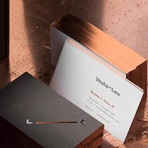 Özel yüksek kalite lüks gül altın iş kartları küçük iş yazıcı dostu kişiselleştirilmiş Logo baskı kaliteli kağıt - Product Image 3