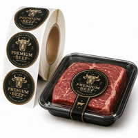Impression d'étiquettes autocollantes personnalisées pour aliments, rouleau d'étiquettes en vinyle imperméable pour l'emballage alimentaire