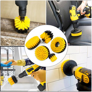 Ensemble de cinq brosses de nettoyage électriques jaunes de haute qualité <span class=keywords><strong>pour</strong></span> perceuses électriques Brosses de <span class=keywords><strong>polissage</strong></span> électriques - Product Image 5